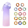Copo de água perfumada, 0 açúcar, 0 calorias, 650ml, copo de aroma com 14 anéis de frutas saborizados, feito de material tritan, em estoque