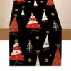 Camino de mesa navideño transfronterizo, nuevo camino de mesa de gran venta con estampado de muñeco de nieve y cascanueces, mantel para cabinet