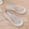 Sapatos da Mamãe Malha Verão Tecido Respirável Sapatos Sola Macia Espessada Leve Sapatos de Tecido Old Beijing Moda Feminina Casuais