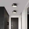 [Transfronterizo] Lámpara de Vestuario de Pasillo Vintage, Lámpara de Balcón de Vidrio de Gama Alta, Lámpara de Techo Pequeña Minimalista de Lujo Ligero para Pasillo