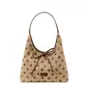 Bolso de Tote Retro de Otoño con Lunares y Lazo para Mujer, Gran Capacidad, para Viajes Diarios, Estilo Suave, Bolso de Mano Grande para el Día a Día