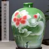 Cerámica de Jingdezhen 10/20/30/50 Jin Tarro de Vino para el Hogar Tarro Sellado Botella de Vino Tarro de Vino Tarro de Vino Vacío