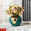 Vaso Cerâmico Jingdezhen para Cultivo em Água, Peça Decorativa para Sala de Estar, Arranjo de Flores, Recipiente de Mesa para Bambu da Sorte, Estilo Ins Azul Rosa e Branco Porcelana