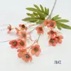Flor Artificial Flor de Ciruelo Rama Única Arreglo de Flores Falsas con 15 Flores de Ciruelo Pequeñas para Decoración Interior de Sala de Estar en Casa Arte Floral