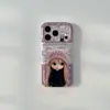 Funda de teléfono de dibujos animados para niña, patrón floral de animales, para iPhone 18 Pro Max, correa para Apple 17, 16 linda, 15
