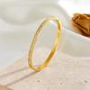 Pulsera de Acero de Titanio para Niña Sensación de Alto Grado Nicho Estrellas por Todo el Cielo No Caídas con Diamante Exquisita y Generosa Estilo Ins Pulsera de Diamantes Completa