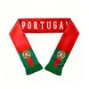 Eventos de Fútbol Profesional Transfronterizos Bufandas Personalizadas para Aficionados Portugal Argentina Brasil Francia Satín Poliéster