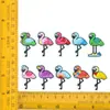 Accesorios Decorativos Transfronterizos para Zapatos Crocs, Accesorios para Zapatos de Goma Blanda con Forma de Flamenco, Dijes Desmontables para Zapatos