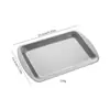 Juego de Plato y Cuchara de Acero Inoxidable para Mesa de Restaurante de Barbacoa y Hot Pot, Plato para Almacenamiento en Cocina Casera, Plato para Salsa para Mojar, Plato de Cena