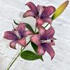 Vendas Diretas da Fábrica Novas Flores Artificiais 3 Flores 1 Botão Lírio Pequeno Casamento Estúdio de Fotografia Cenário Adereços Flores Artificiais Flores Decorativas Atacado
