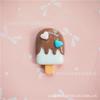 Paleta de Resina Corazón Artificial Helado Hebilla de Zapato Flor de Zapato Caja de Papelería Juguete de Comida DIY Accesorios de Joyería