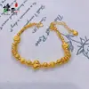 Libro Rojo Pequeño Moda Pulsera de Perlas Doradas Rotas con Forma de Corazón de Durazno Pulsera de Diseño de Nicho para Mujer Pulsera de Flor de Cuatro Hojas Ojo de Gato