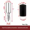 Parafusos Autoatarraxantes Integrados para Suporte de Prateleira de Guarda-Roupa, Pregos de Suporte de Divisória, Fixação de Vidro para Armário de Vinho, Suporte de Prateleira com Manga de Borracha
