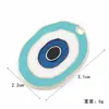 Accesorios DIY de aleación para goteo de aceite Ojo del Diablo, colgante de ojo redondo transfronterizo, colgante de llavero, accesorios de joyería