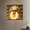 Lámpara de pared retro china Cabeza de dragón de viento faro exterior creativa patio sala de estar pasillo pasillo decoración Zen