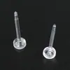 Tendencia Accesorios para pendientes DIY Resina transparente invisible Acupuntura de oreja Agujero de oreja no es fácil de alergia Fábrica de pendientes al por mayor