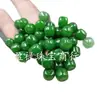 Verde Esmeralda Passepartout Estilo Antiguo Jade Perlas Sueltas Cuarcita Verde Yang Perlas de Barril Pulsera Collar Accesorios de Joyería Perlas