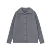 Cardigan de tricô liso estilo americano, com tranças, para homens, tendência streetwear, outono/inverno, peça de outer wear de tricô solta e casual de manga comprida