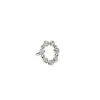 Anillo Abierto de Corazón de Circonita Diseño de Lujo Ligero Nicho Ins Versión Coreana Plata de Ley S925 Anillo de Plata con Forma de Corazón