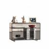 Mesa Lateral de Sofá Minimalista em Acrílico, Organizador de Armazenamento Personalizável para Quarto e Sala de Estar, Mesa de Centro Móvel com Vidro