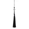 Borla de Nudo de Bambú Estilo Antiguo Boting Borla Pequeña Borla para Abanico Blanco Accesorios para Vestido Hanfu Cheongsam Estilo Antiguo Accesorios de Ropa