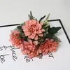 Flores Artificiales Coral Dahlia Sala de Estar Decoración de Boda Flores Artificiales Accesorios para Fotografía Fabricante Adornos al por Mayor Accesorios Transfronterizo