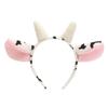 Diadema Linda Orejas de Vaca Niños Show Foto Tarjeta para el Cabello Vender Meng Creativo Dibujos Animados Adorno para la Cabeza Divertida Diadema para Adultos