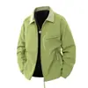Chaqueta Retro de Estilo Europeo y Americano Transfronteriza para Hombre, Nueva de Primavera y Otoño, Casual, Cuello Solapa, Ropa de Trabajo, Holgada, Color Sólido, Abrigo para Hombre
