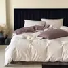 Conjunto de Quatro Peças de Algodão Puro de Alta Qualidade com 100 Fios, Capa de Edredom Jacquard de Algodão Grau A para Mães e Bebês, Conjunto de Roupa de Cama de Luxo Acessível