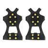 En stock, directo del fabricante, crampones de hielo de TPE, cubrezapatos antideslizantes para exteriores, herramienta antideslizante para escalada en nieve y montañismo, 8121824 púas