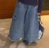 Conjunto Dulce Estilo Coreano para Niñas 2026 Primavera y Otoño Nuevo Lindo Camiseta de Dibujos Animados Algodón Puro Versátil Pantalones de Pierna Ancha