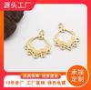 Retro DIY cobre fundido geométrico hueco forma de gota colgante de borla multi-colgante estilo antiguo aretes de borla accesorios de joyería