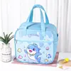 Bolsa Térmica Lancheira Estudante Bolsa de Mão Desenho Animado Fofo Bolsa de Almoço Infantil Espessada Impermeável Alumínio Lancheira Grande