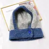 Diseño de nicho pasamontañas bufanda de invierno gorro de lana tejido integrado gorro de pullover cálido