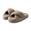 Pantuflas Peludas de Otoño e Invierno para Mujer 2025 Nuevas para el Hogar Antideslizantes de Suela Alta Ponibles Soporte de Arco Algodón Cálido