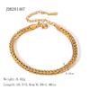 Jieding Europeu e Americano 18K Metal Aço Inoxidável Pulseira Feminina Acessível Luxo High-End Joias de Mão Não Desbota Joias de Aço Titânio Transfronteiriço