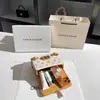Dropshipping Bolsa Quadrada Pequena de Sarja Color Block Vintage Estilo Novo Verão 2026 Bolsa de Ombro Bordada de Alta Qualidade Atacado