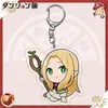 Labyrinth Rice fan-made anime caricatura 2D colgante acrílico llavero