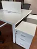 Gabinete de Archivo de Tres Niveles Móvil para Oficina de Piso, Ignífugo, Tres Cajones, Combinación de Escritorio con Pantalla, Gabinete Móvil