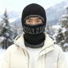 Gorro de Invierno de Punto, Conjunto Cálido de Dos Piezas Tejido, Calentador de Cuello, Gorro de Lana Cortavientos para Ciclismo de Hombre, Gorro de Punto a Prueba de Frío