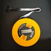 Medidor de Cinta de Fibra de Vidrio al por Mayor del Fabricante 10.2m 50.1m Regla de Disco de Ingeniería Regla Suave para Medición de Tierras