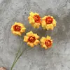 5 Cabezas de Rosas Artificiales con Pétalos que se Abren, Estilo Flor de Ciruelo, Mismo Estilo que en Xiaohongshu, para Arreglos Florales, Bodas y Salones de Bodas