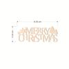 Cartão de madeira de natal feliz aniversário MerryChristmas bolo decoração plug-in