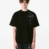 Camiseta base de verano estilo americano para hombre, de manga corta y cuello redondo, bordada con estrellas y copos de nieve, resistente, corte holgado y fresco, camiseta de moda para pareja