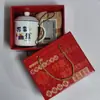 Caneca de Água para Escritório Caneca de Lembrança Caneca de Esmalte Imitação Antiga Nostálgica Pequeno Presente Presente de Inauguração Presente de Casamento