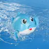 Brinquedo Pequeno para Brincar na Água de Bebê Transfronteiriço Bobina Inflável Brinquedo de Banho para Bebê Tigre de Desenho Animado Lagarto Brinquedo de Banho para Brincar na Água