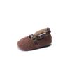 Sapatos Peludos Sapatos de Algodão para Bebê Inverno 2024 Sapatos de Algodão Macios Antiderrapantes para Crianças Sapatos de Lã Forrados Quentes para Meninas