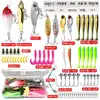 Conjunto de Iscas, Conjunto Completo de Spinnerbaits, Iscas Minnow, Iscas de Sapo, Iscas Macias, Iscas Transfronteiriças para Pesca em Todas as Camadas da Água