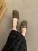 Primer Encuentro Temporada Zapatos de Felpa Cálidos Ropa Exterior para Mujer 2026 Nuevos Mocasines de Boca Baja Mary Janes de Correa Única