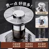 Ralo de piso à prova de odor para cozinha, ralo de piso com núcleo flutuante para banheiro, ralo de banheiro com design anti-retorno, ralo pop-up, plugue de filtro para pia